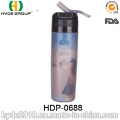 Garrafa bebendo plástica do produto novo 600ml com palha, garrafa de água plástica do esporte do PE (HDP-0688)